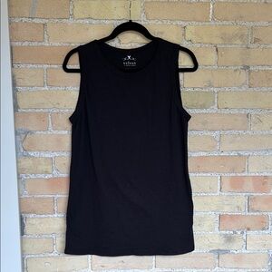 Velvet by Graham and Spencer Black Vintage Slub Tank Top